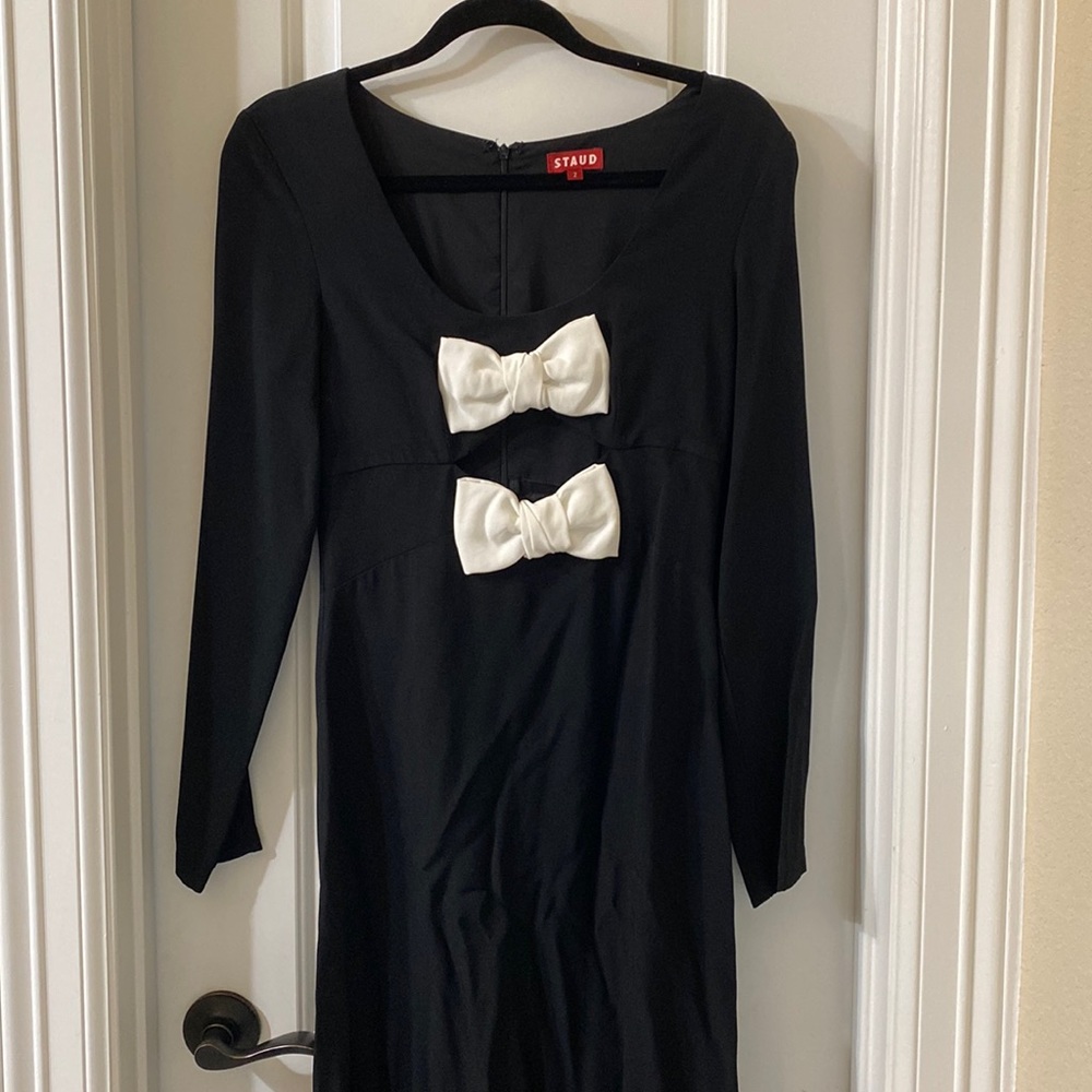 STAUD bow dress(NWOT)